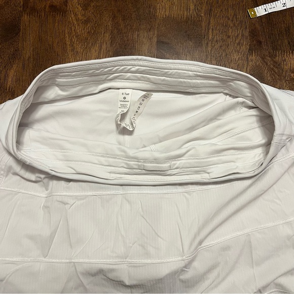 Lululemon Pace Rival Skirt White Size 6 Tall Athleisure Workout Tennis - Picture 13 of 13